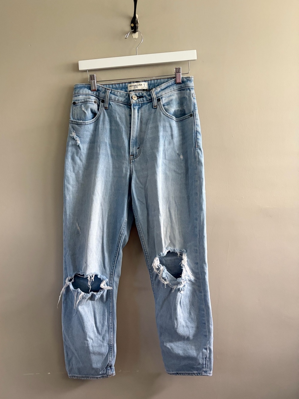 Abercrombie & Fitch Curve Love The Mom High Rise Jeans Size 6